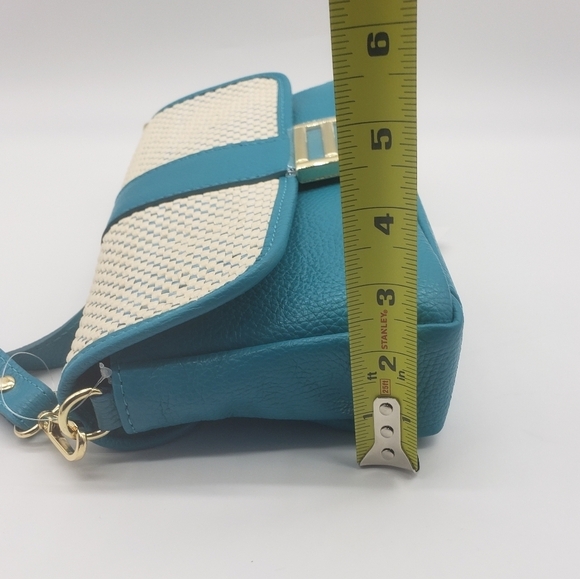 962- Divina Firenze Crossbody Bag Genuine Italian Leather Detachable NWT - Picture 8 of 11